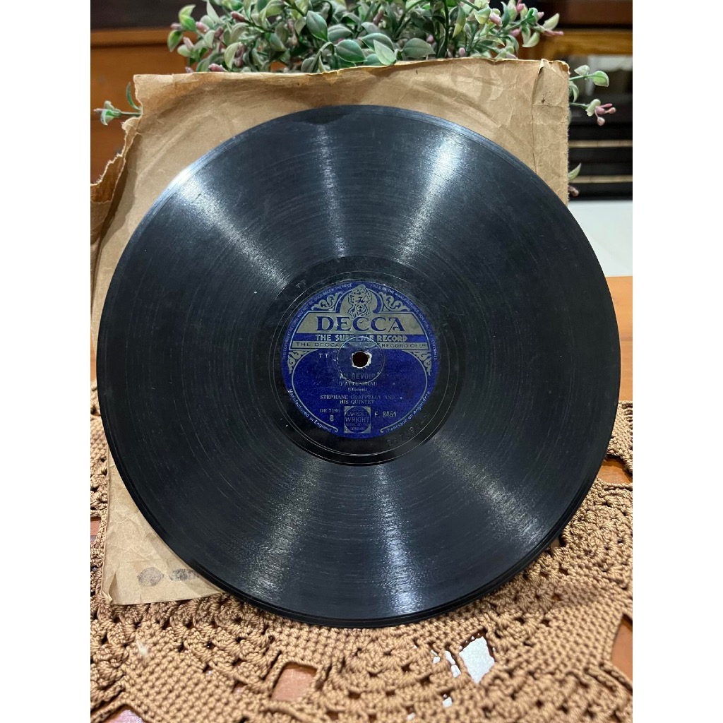 Vinyl Stephanie Grappelly - Au Revoir & Star Dust / Piringan Hitam Stephanie Grappelly - Au Revoir &