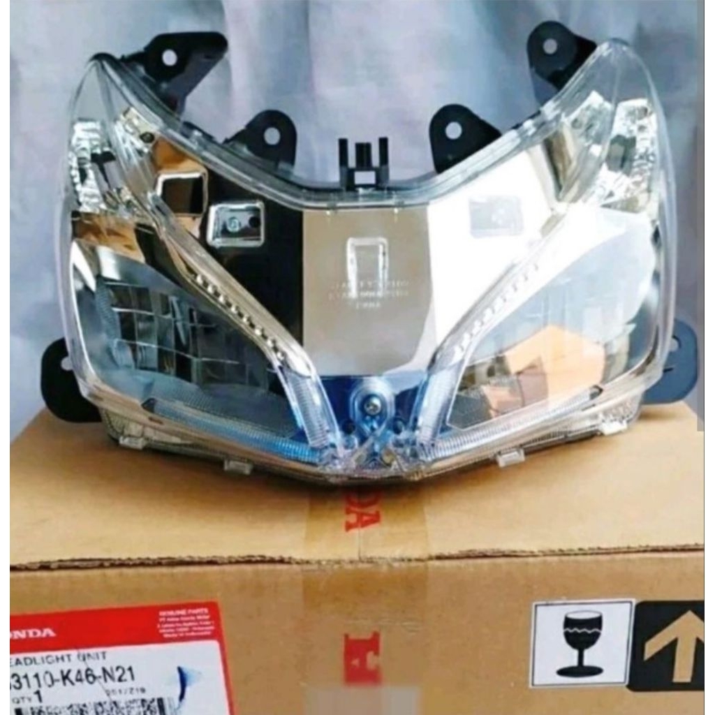 33110-K46-N21 REFLEKTOR LAMPU DEPAN VARIO 110 LED STATER HALUS SOKET PIN 3 ORI AHM 33110-K46-N21