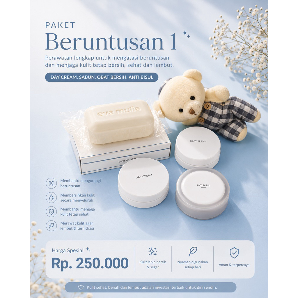 Paket Beruntusan Eva Mulia