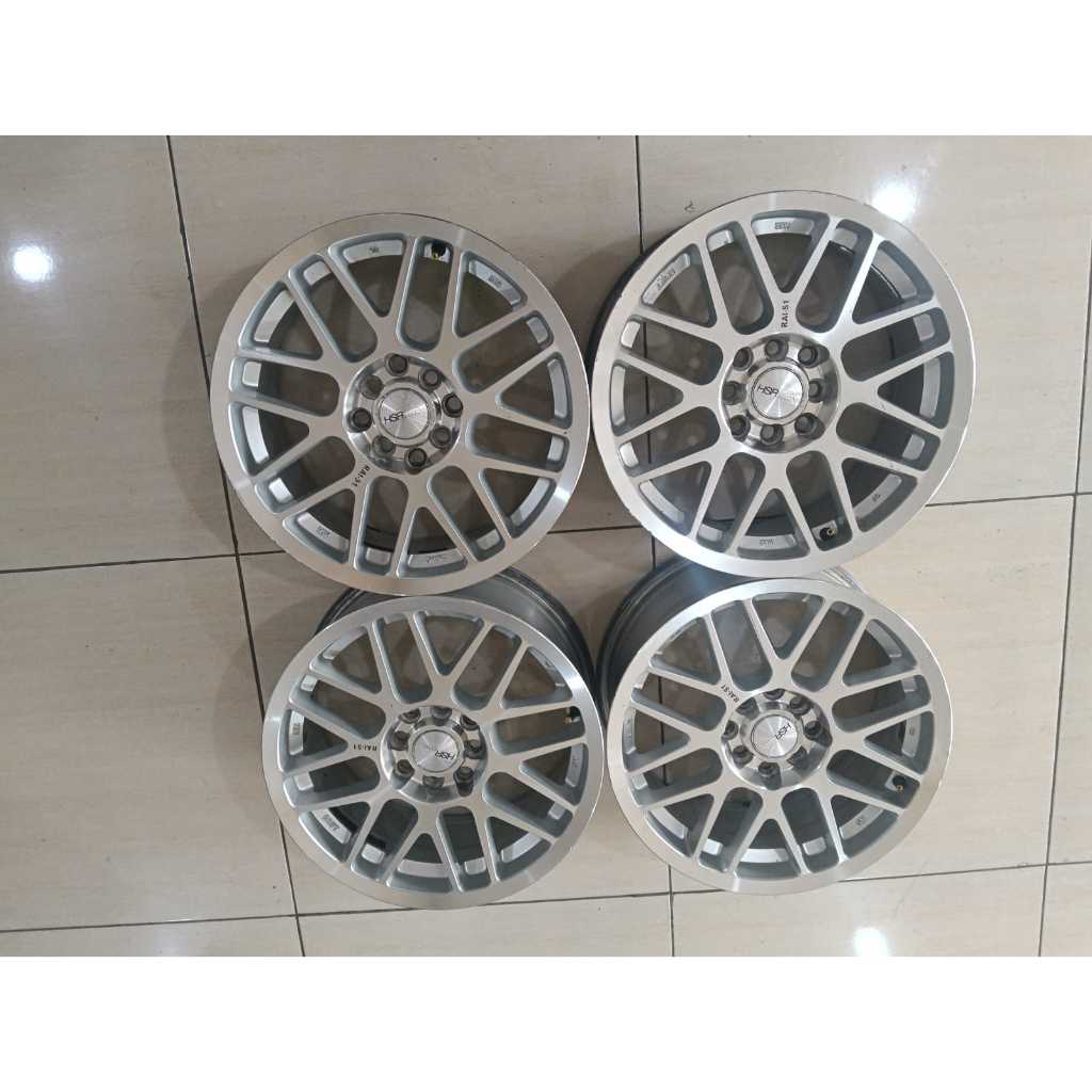 velg mobil hsr ring 16x7 et 42 rais1 murah bekrualitas coock untuk mobil jaz mobilio livina avanza d