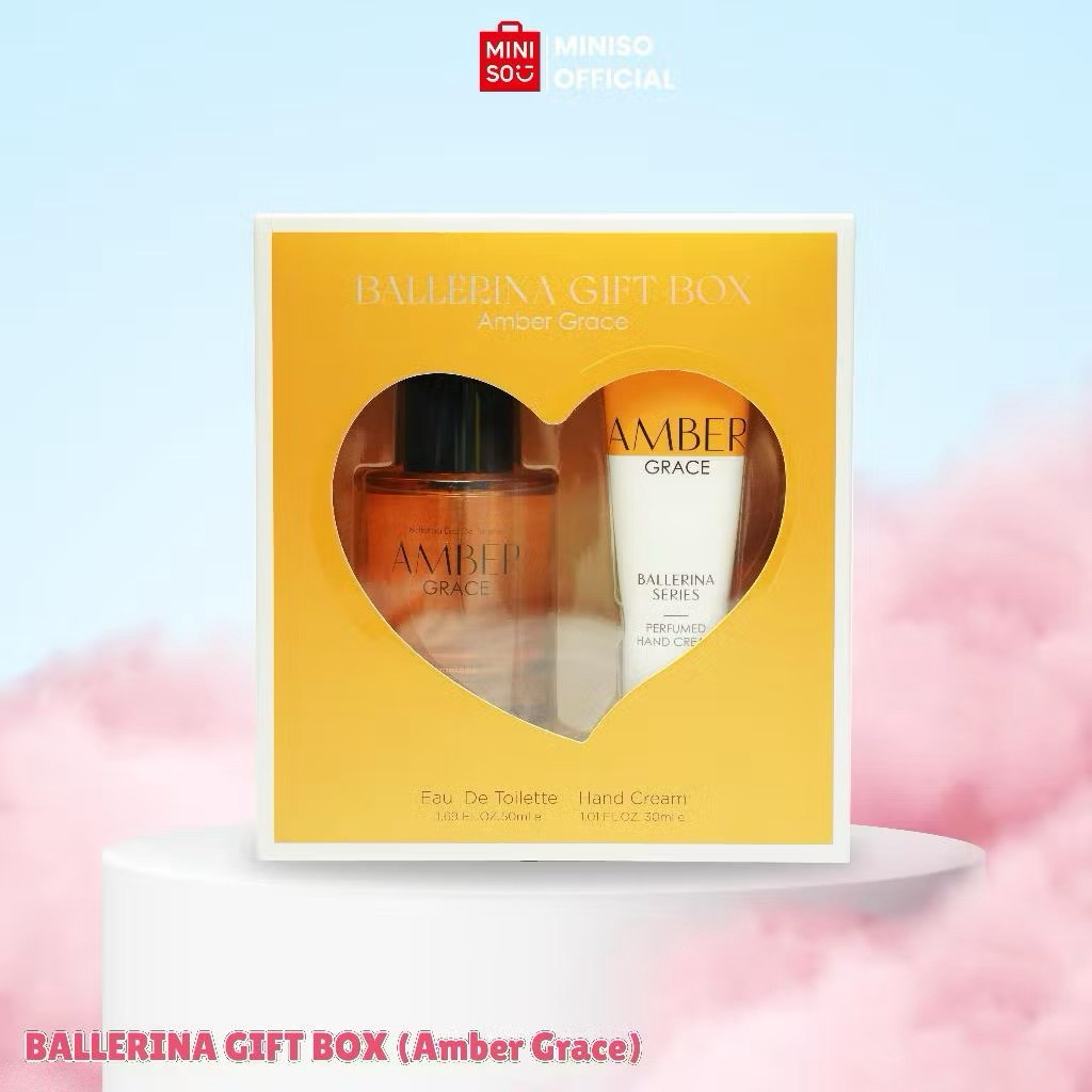 Miniso Parfum Ballerina Eau De Toilette Gift Box Perfume Hadiah Gift Box Dengan Hand Cream