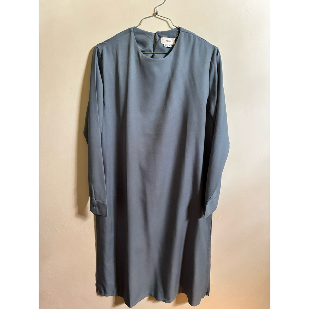 Preloved tunik ederra L-XL warna biru