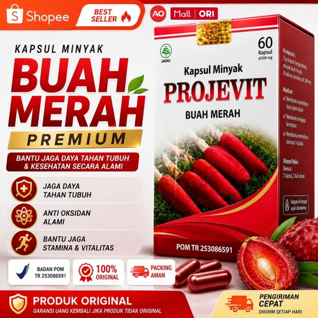 PROJEVIT (eks ProJep FIT )Minyak Buah Merah Papua PROJEP FIT Pro Jep BMP Herbal