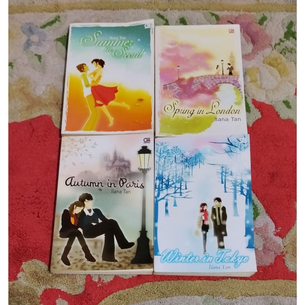 Novel Ilana Tan seri 4musim sepaket fullset ORI preloved koleksi pribadi