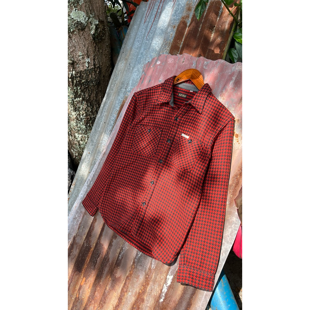 flathead heavyweight Flannel kemeja pria