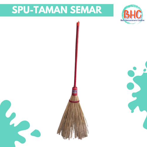 SAPU TAMAN LAKOP BULAT MERAH SEMAR BIRU | SAPU LIDI