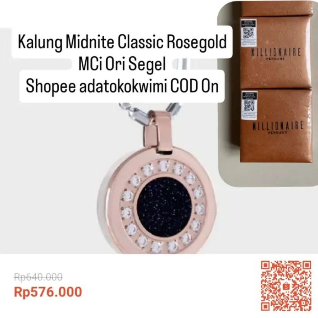 KALUNG MIDNIGHT C ROSEGOLD MCi ORI SEGEL PROMO