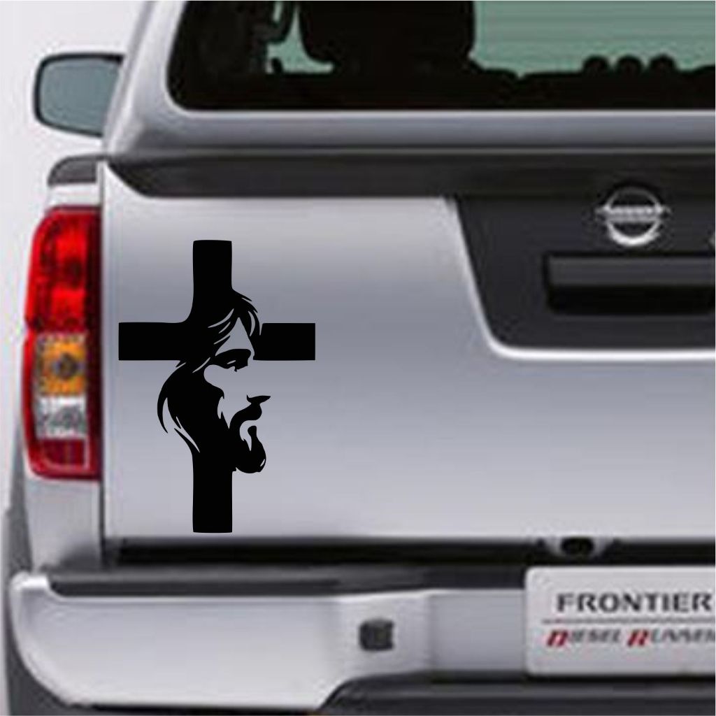 CUTTING STICKER SALIB JESUS STIKER BAGASI JESUS BERKUALITAS
