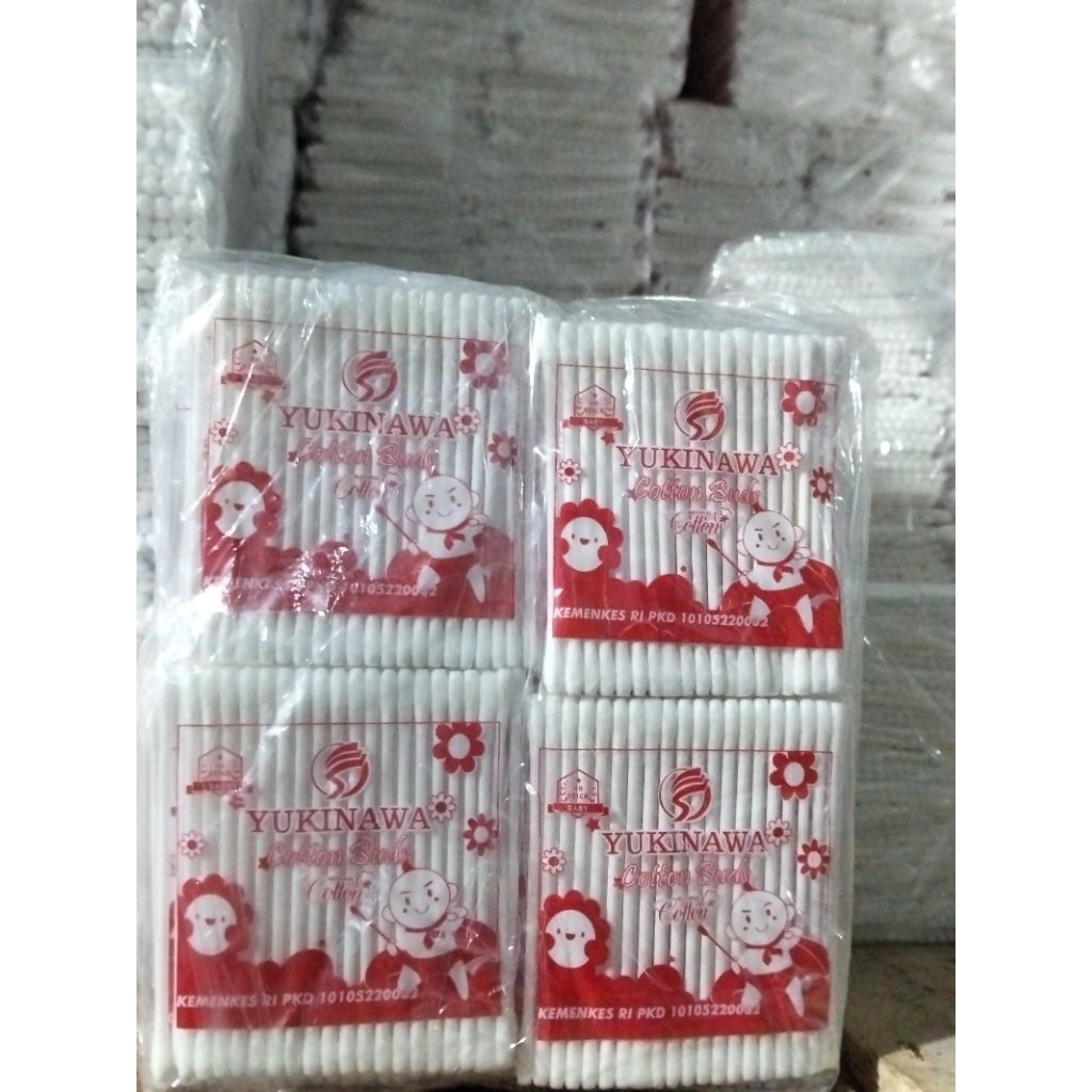 Cotton Bud Bayi Yukinawa 40 Pcs - Kapas Murni, Higienis, Aman untuk Bayi