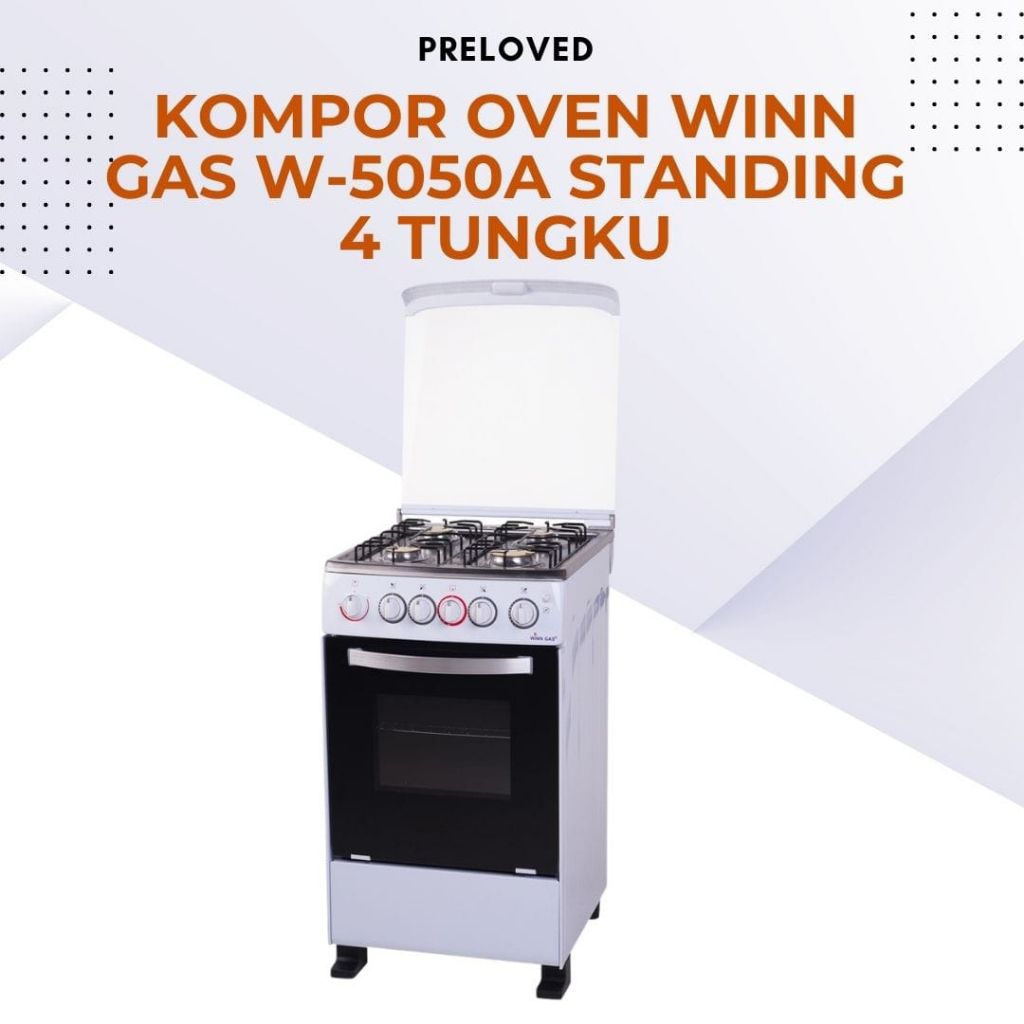 PRELOVED KOMPOR OVEN WINN GAS W-5050A STANDING 4 TUNGKU