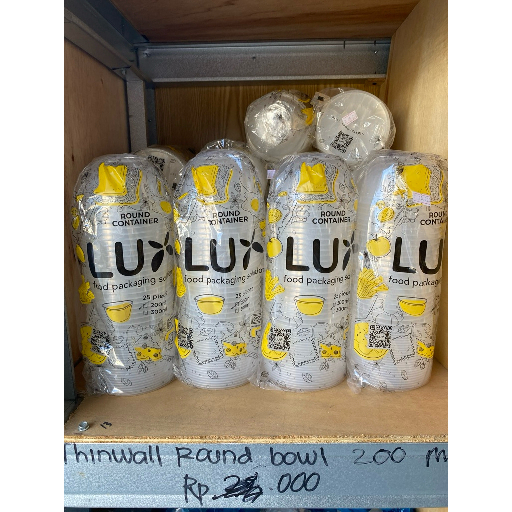 thinwall / kontainer / round thinwall bowl lux 200 ml