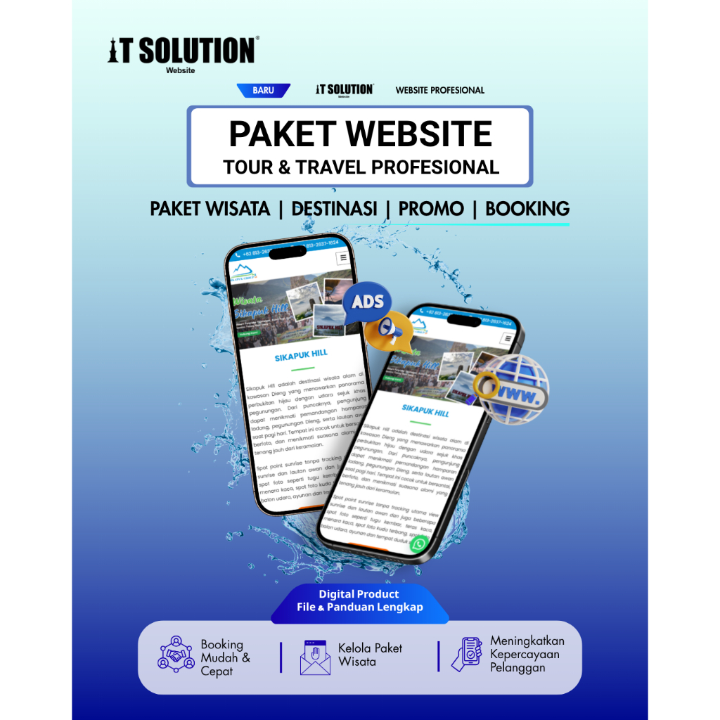 Paket Website Tour & Travel Profesional – Website Travel Umroh Wisata Rental Mobil Siap Pakai