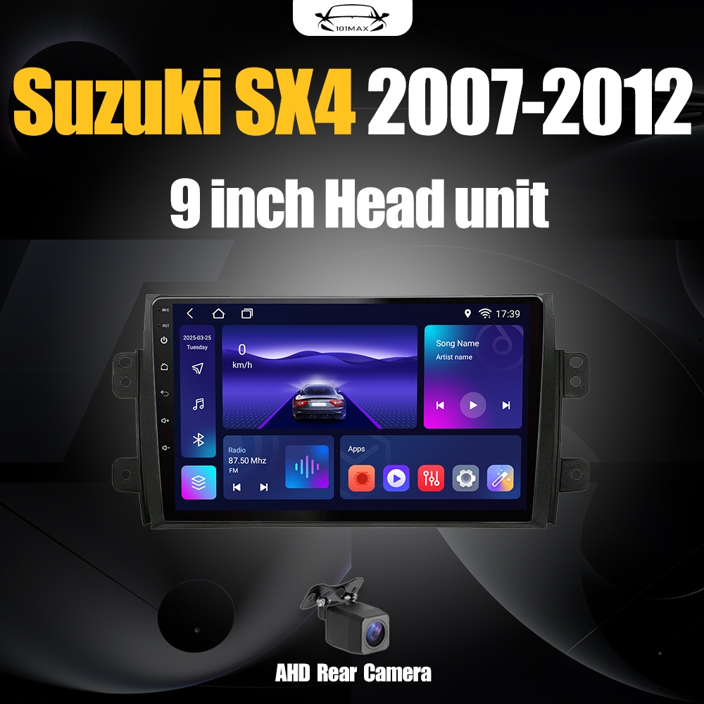 Android 15 Head Unit 9" IPS For Suzuki SX4 2007-2012 Head Unit 8 Core Nuklir 8+64GB/8+128GB Android 
