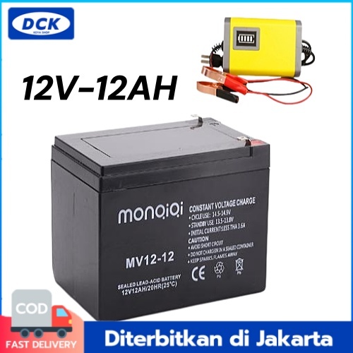 DCK Aki Battery 8AH msa hitam / aki tangki semprot/aki mobil mainan/aki battery batre accu sprayer e