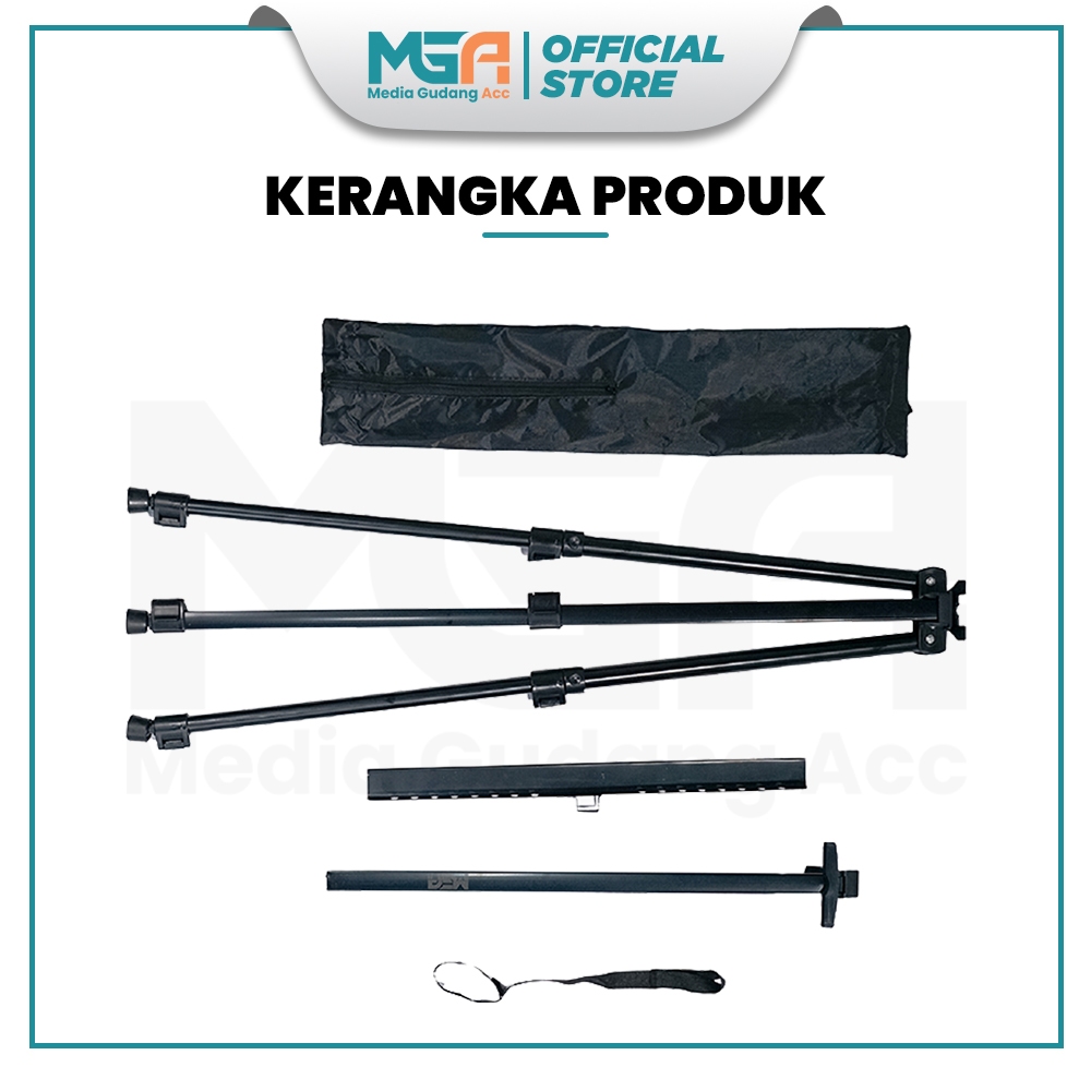 Tripod Banner 1 Sisi / Stand Frame / Banner Stand / Stand Foto Wedding / Standing Frame Lukis /