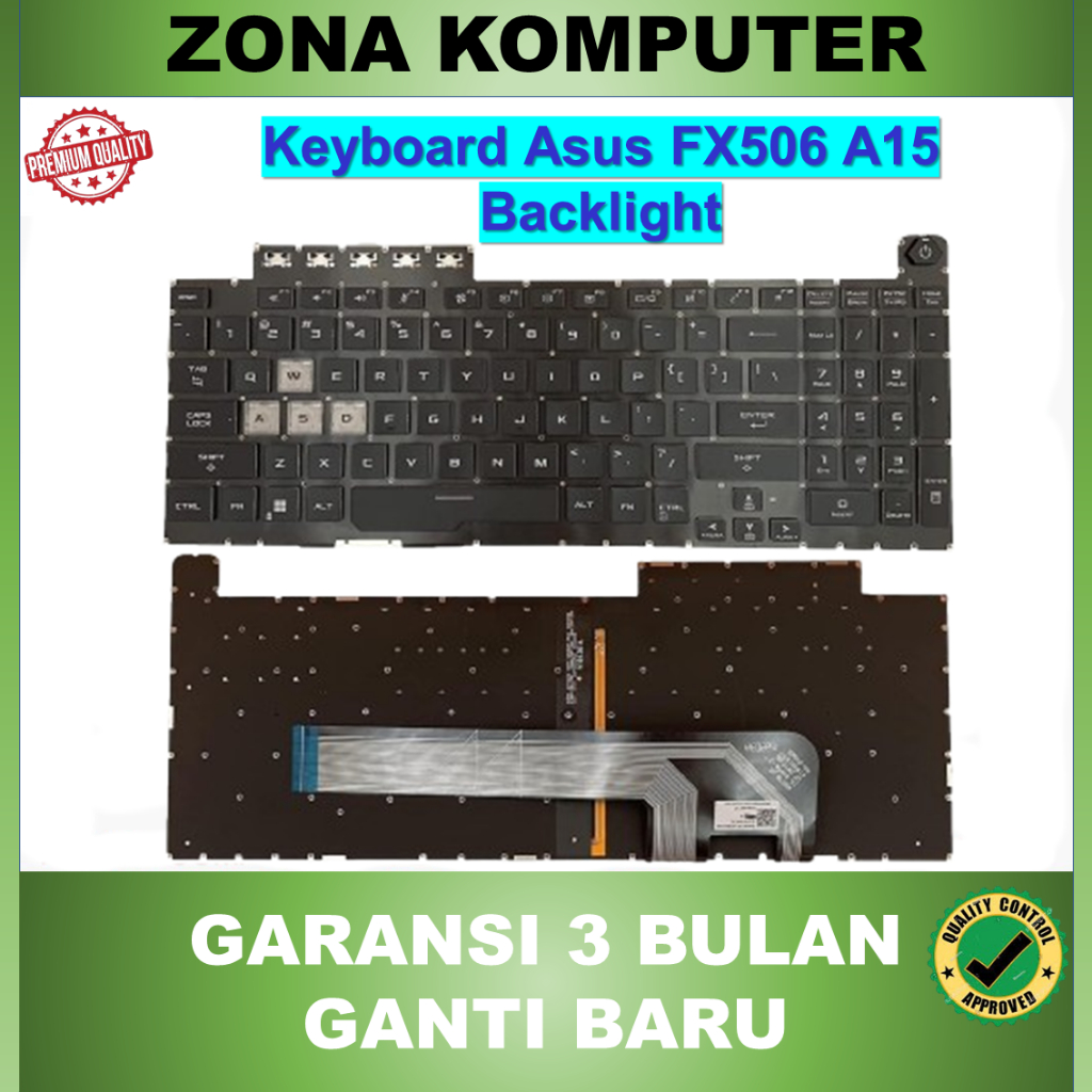 Keyboard Asus TUF A15 FX506 FA506IU FA506IV FA506Q FA506QM FA506IH FA506II Backlight