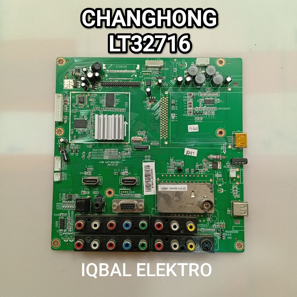 MAINBOARD TV CHANGHONG LT32716 - MB - MOBO - MODUL - MOTHERBOARD