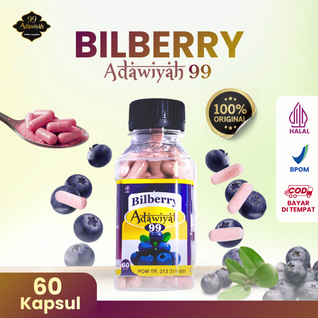 Kapsul Bilberry Adawiyah Obat Mata Minus Katarak