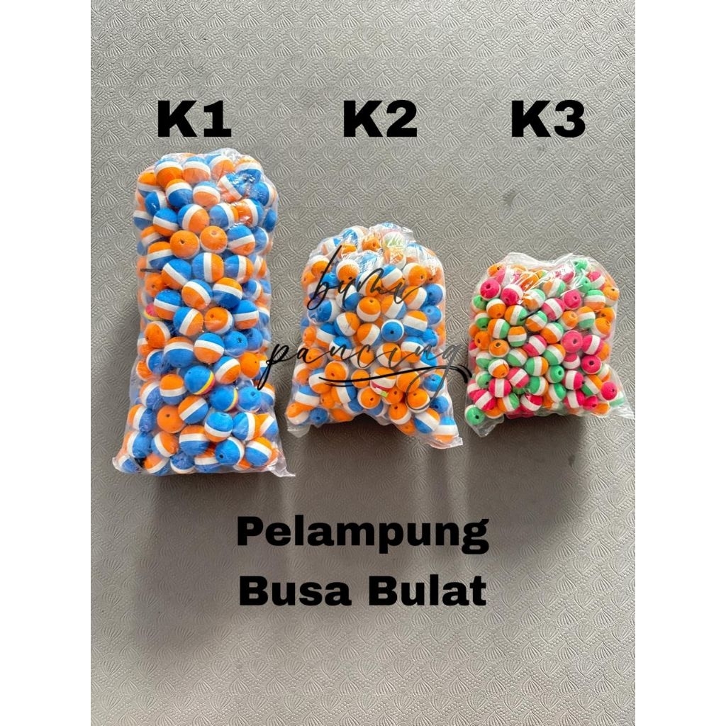 Pelampung Pancing Busa/Spon Bulat