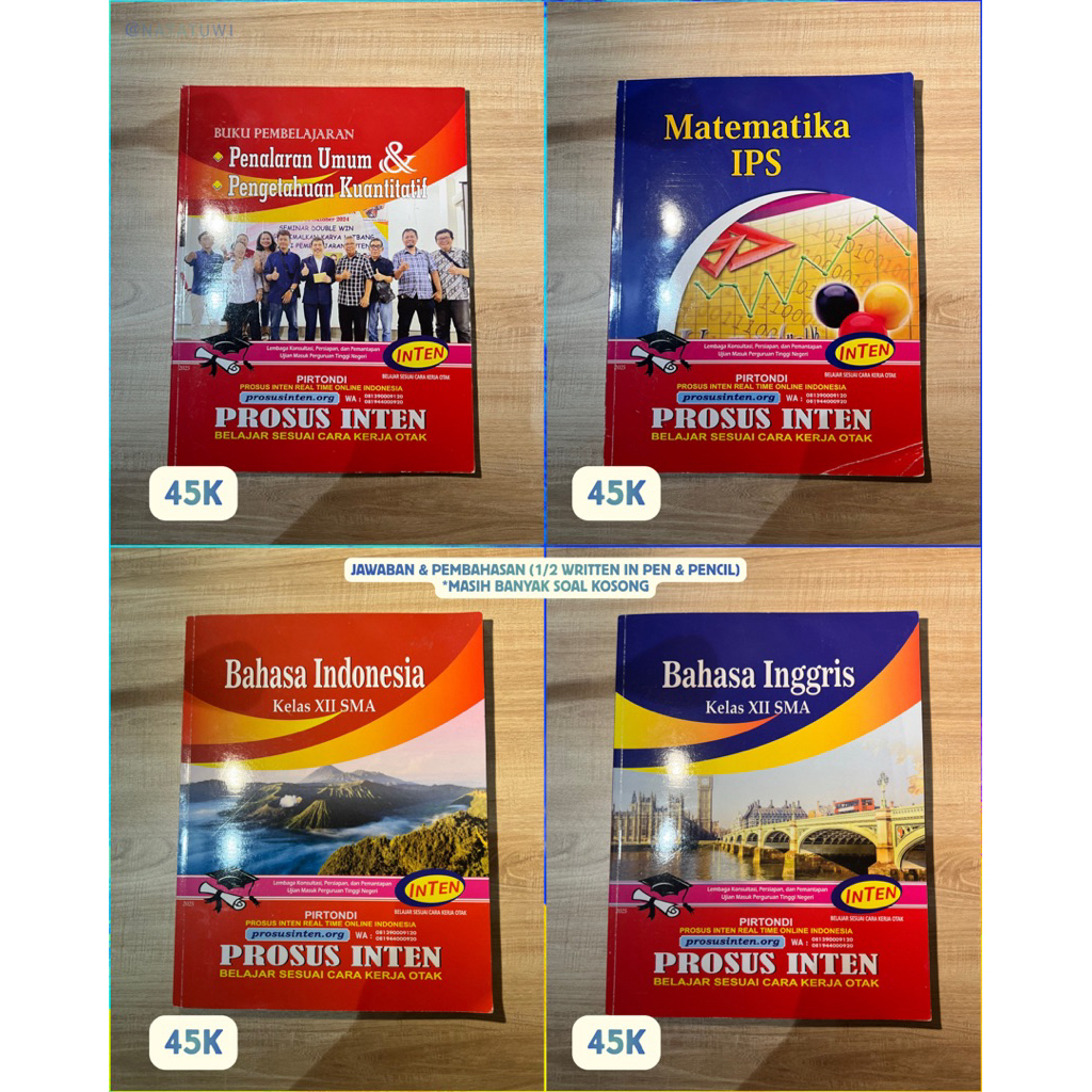 BUKU INTEN PERSIAPAN SNBT MANDIRI TKA superintensif intensif iup ugm simak ui tka kurikulum merdeka