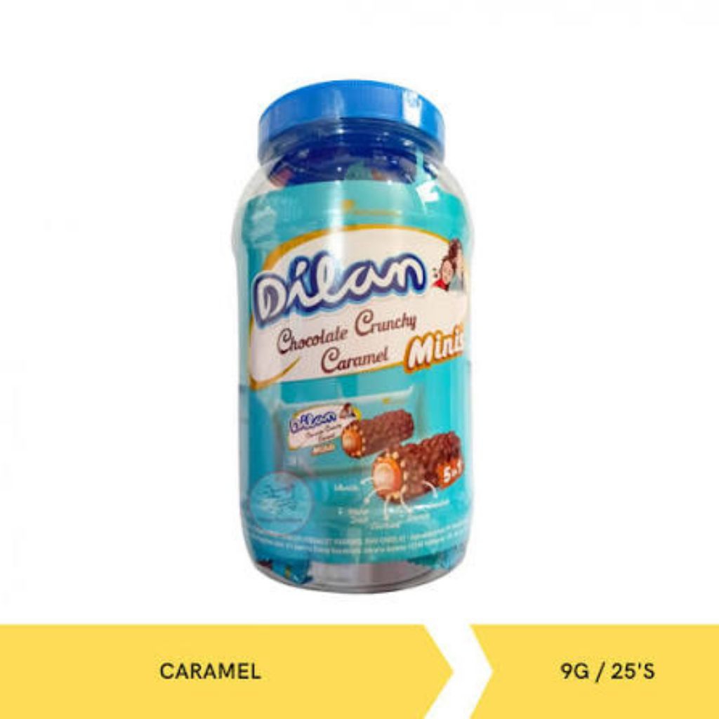 1 toples dilan wafer chocolate crunchy caramel minis 25 pcs.