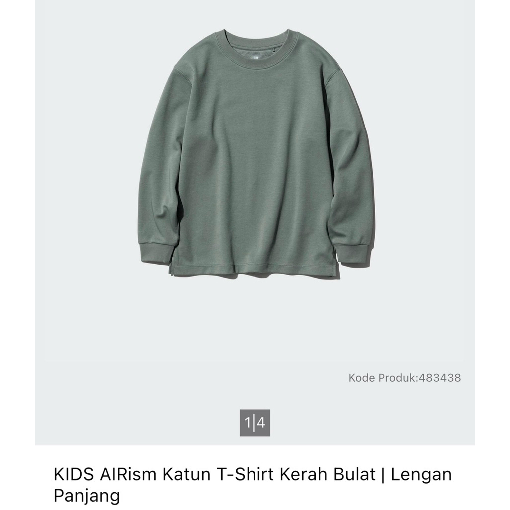 PRELOVED sweatshirt uniqlo - kids airism