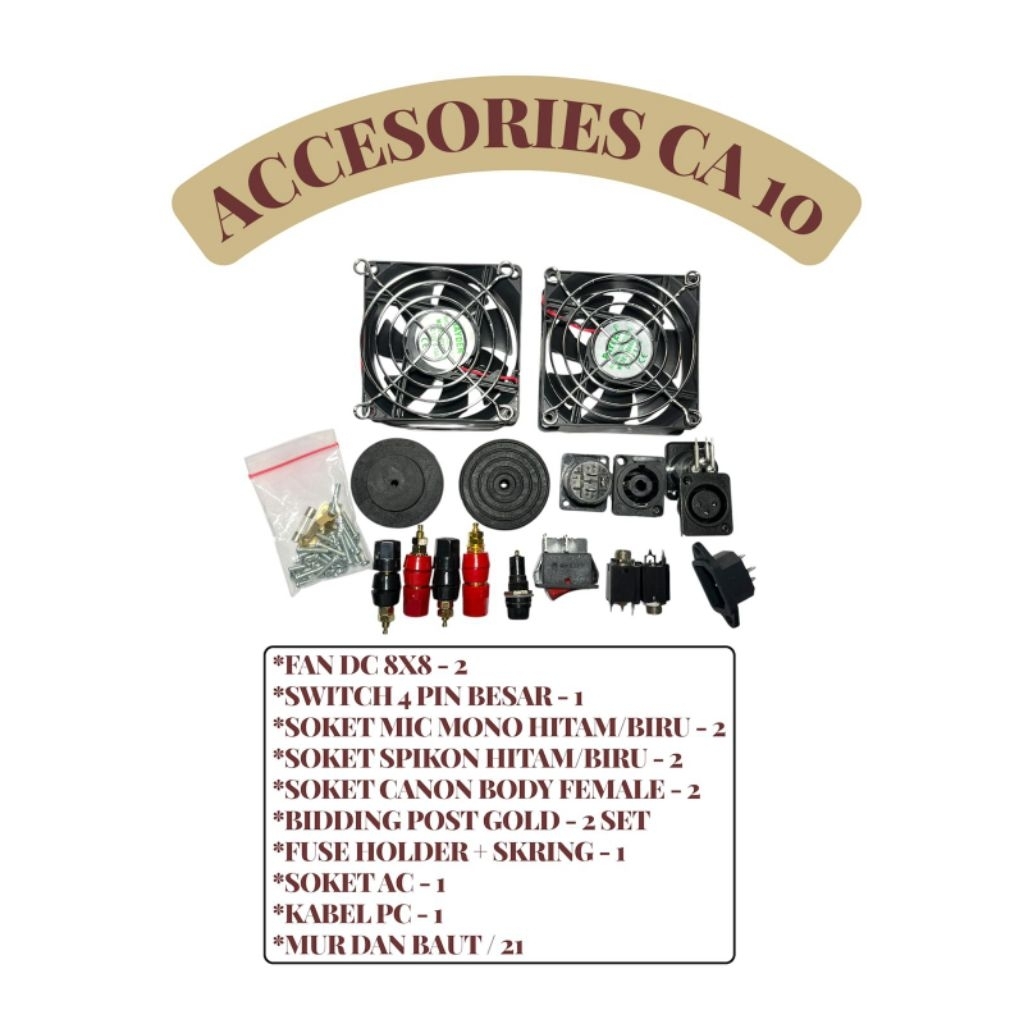 ACCESSORIES BOX AMPLIFIER CA 10 - ONLY AKSESORIS CA 10 tanpa plat ups