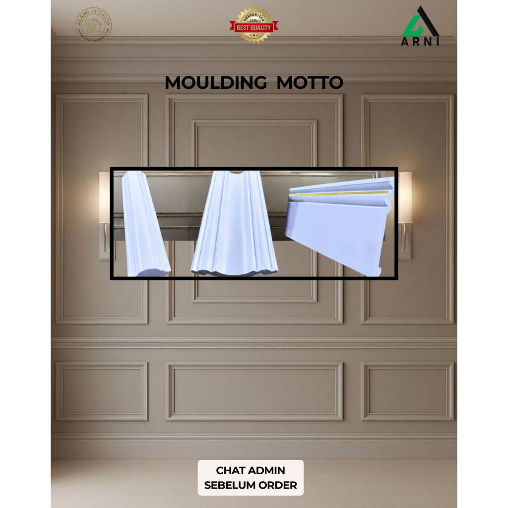 Moulding motto/Dekorasi dinding/Mudah dipasang