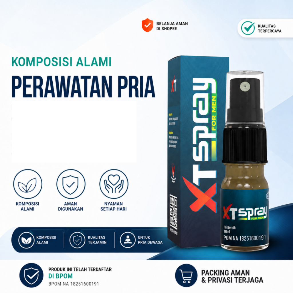 XT Spray Oles Kuat Pria Tahan lama pria Original herbal oles BPOM