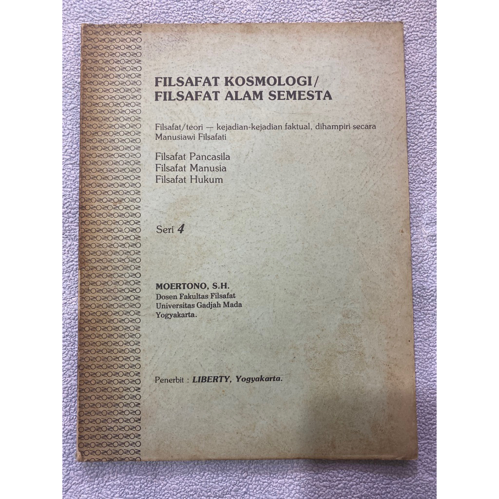 Buku Original FILSAFAT KOSMOLOGI/FILSAFAT ALAM SEMESTA