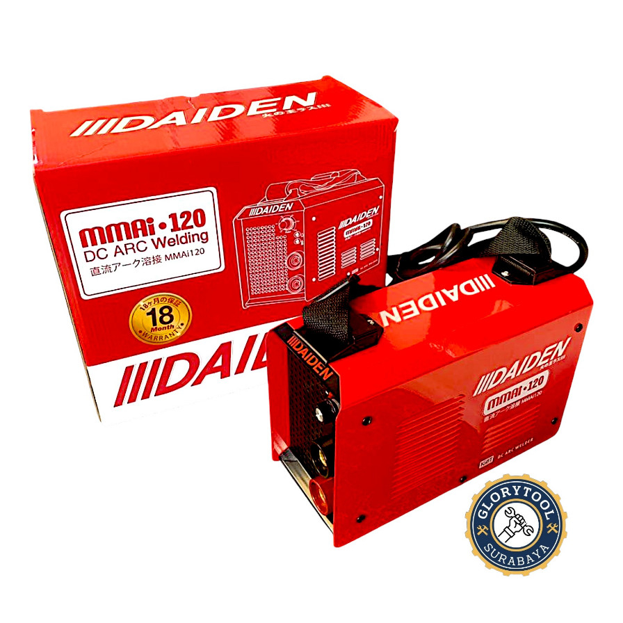 DAIDEN MMAI 120A - Mesin Las Listrik MMA120 Trafo Travo Trapo Inverter Welding MMA120