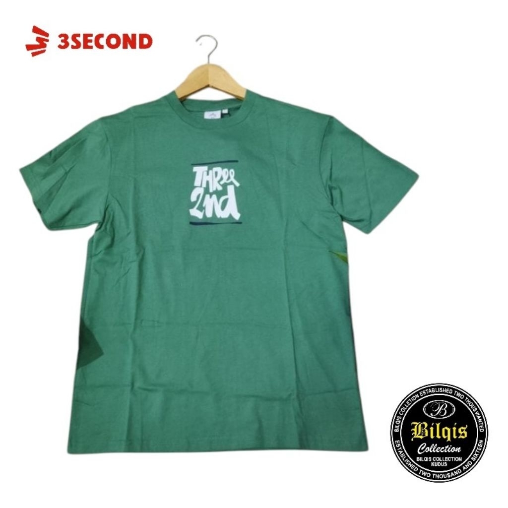 kaos 3second pria original // three 2nd