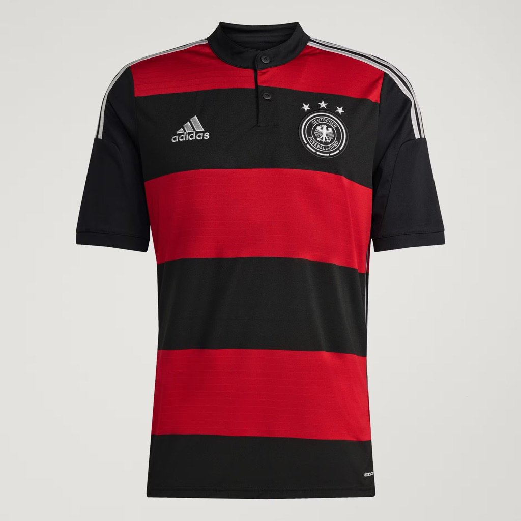 adidas Jersey Jerman Away 2014 Black Victory Red BNWT Original Resmi JZ6959