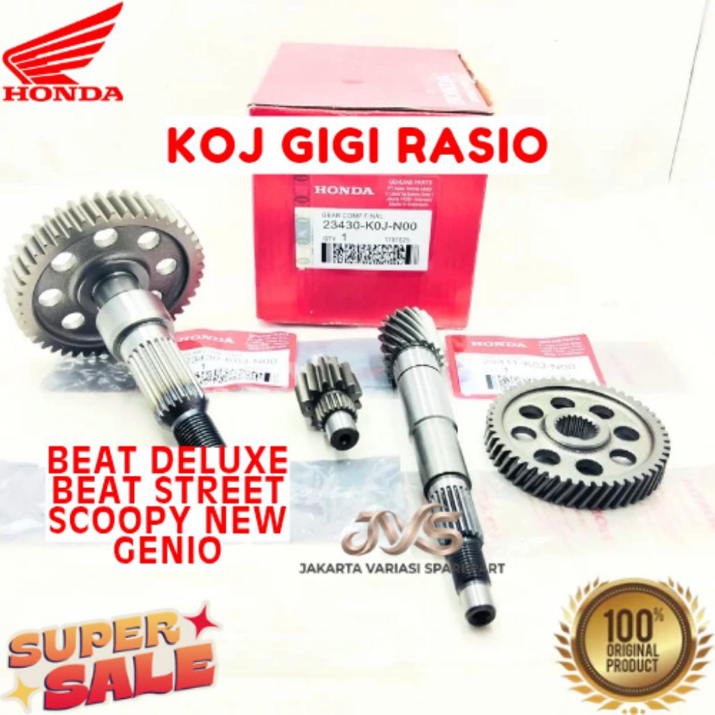 GIGI RASIO KODE KOJ, GIGI RASIO BEAT DELUXE, GIGI RASIO BEAT STREET, GIGI RASIO SCOOPY NEW, GIGI RAS