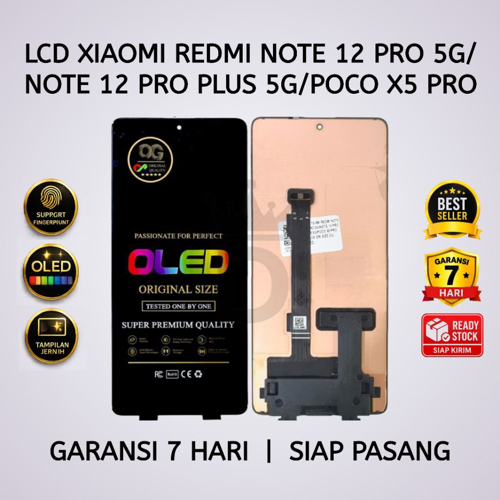 LCD TOUCHSCREEN XIAOMI REDMI NOTE 12 PRO 5G/NOTE 12 PRO PLUS 5G/POCO X5 PRO OLED FULLSET