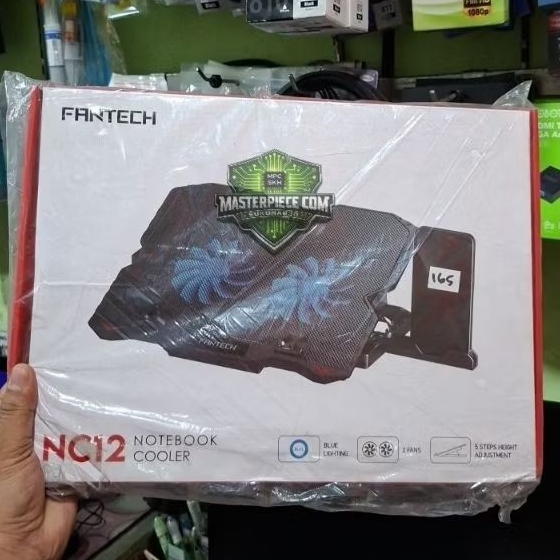 Pendingin Laptop Fantech NC12 Cooler Coolpad/ Fantech Cooling Pad NC12 Kipas Pendingin Laptop Cooler