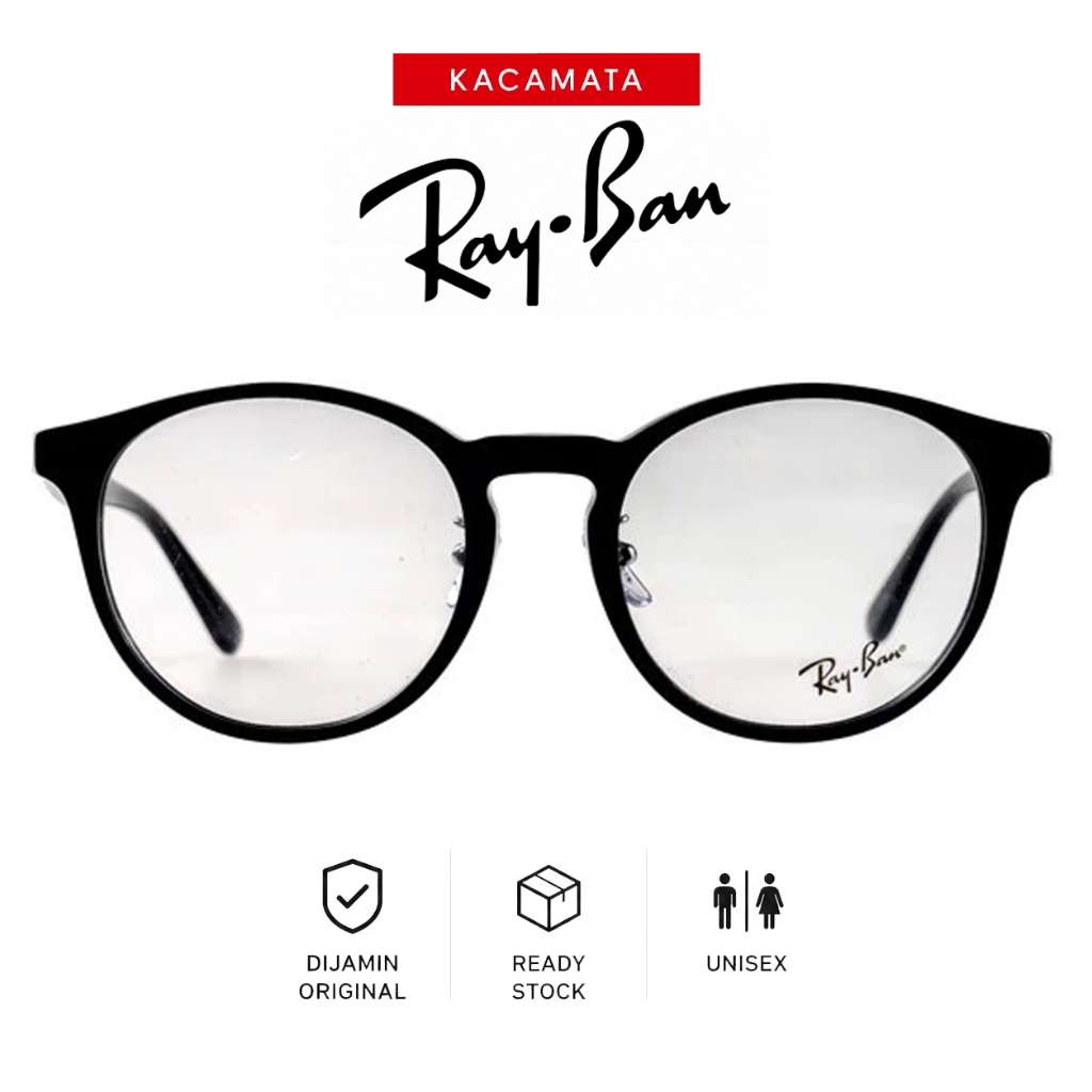 RAYBAN Frame Kacamata Plus Minus Pria Wanita Ori Unisex RB5401D-C2000-52
