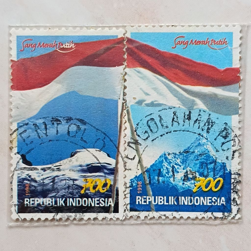 Perangko Prangko Jadul Indonesia 1998 Seri Merah Putih Set Lengkap - YN3335