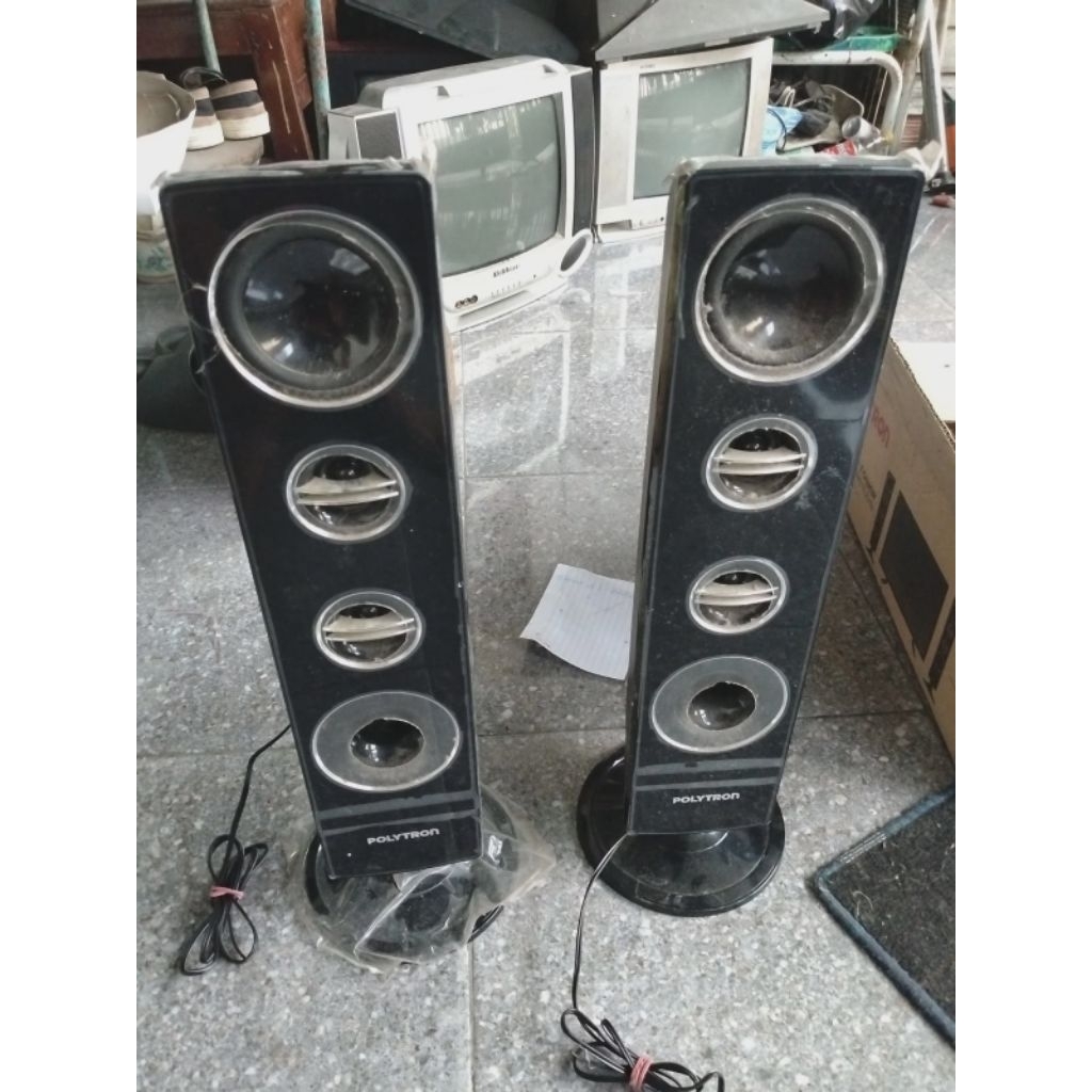 Speaker tower polytron pasif 1 pasang (2 Speaker)