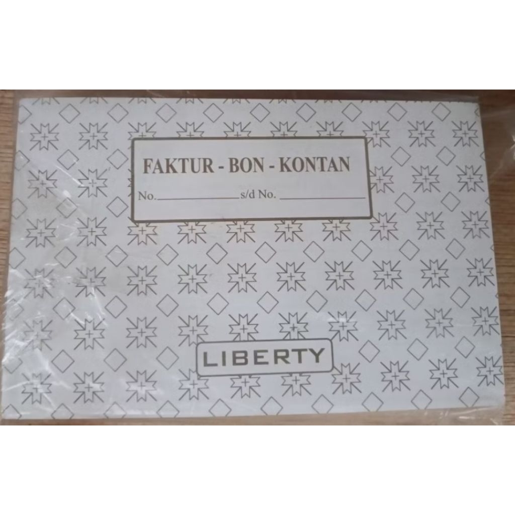 Bon Faktur Liberty Rangkap 1 Kecil ( 10.5 x 16 cm ) / Lusin ( 12 Pcs )
