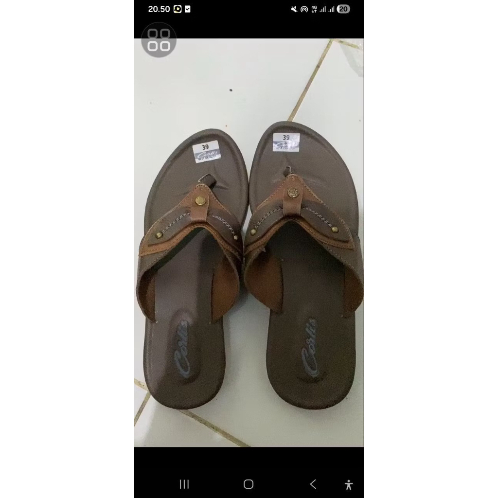 sandal jepit asli tasik
