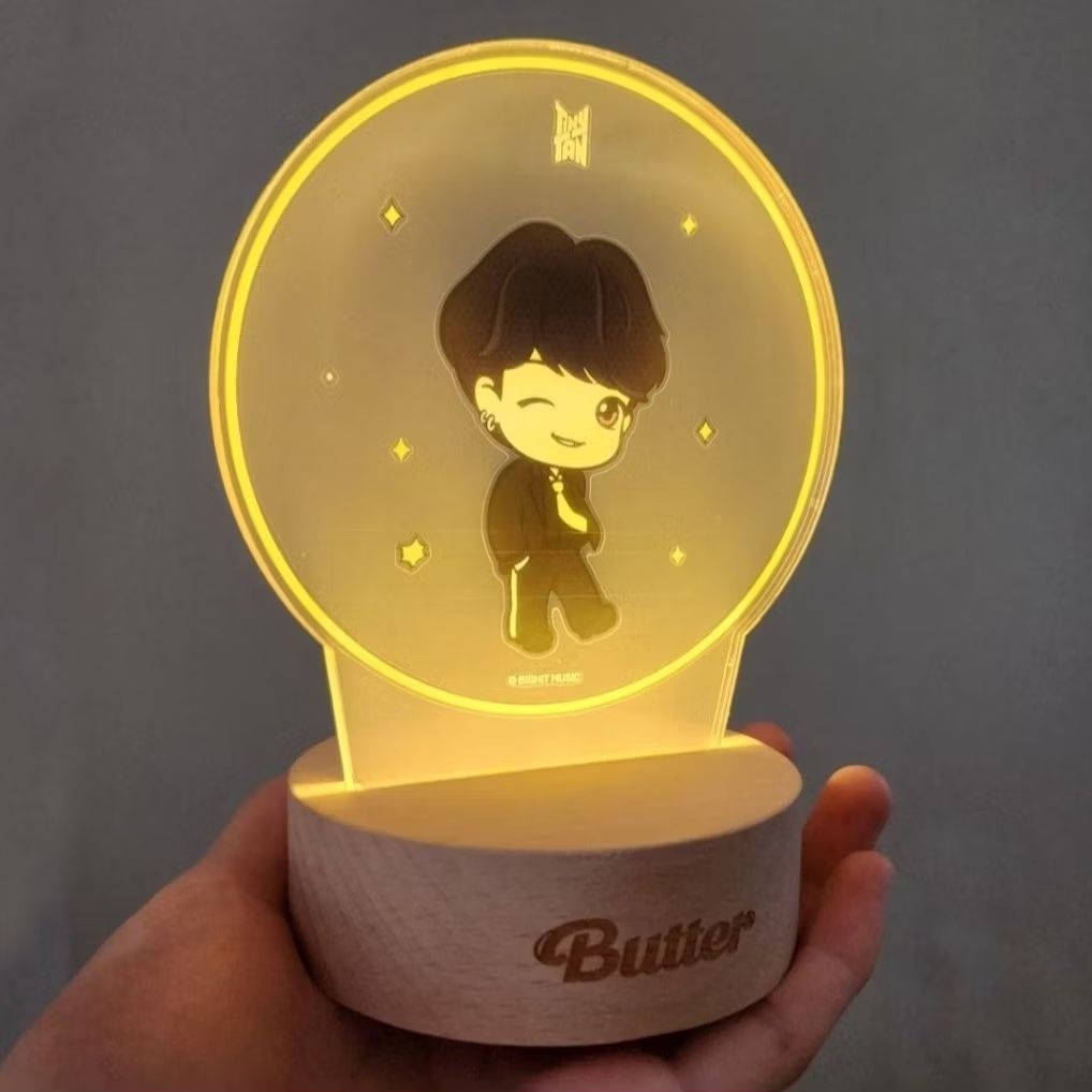[OFFICIAL] Tiny Tan Butter Acrylic Mood Light / Lampu Tidur BTS TinyTAN