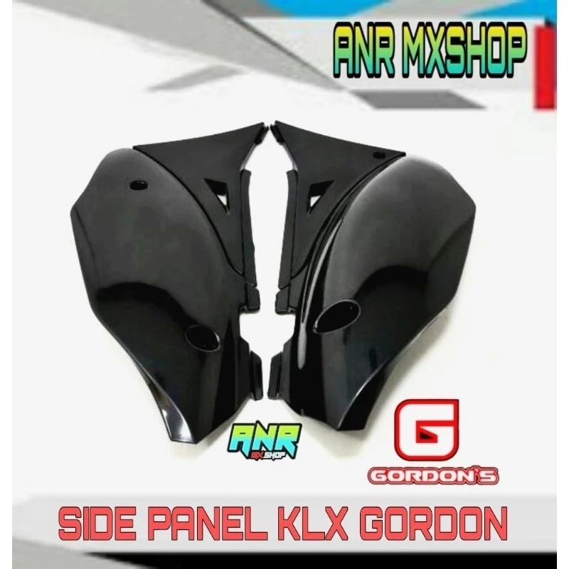 SIDE PANEL BODY KLX COVER BODY SAYAP SAMPING KLX BODY GORDON HITAM