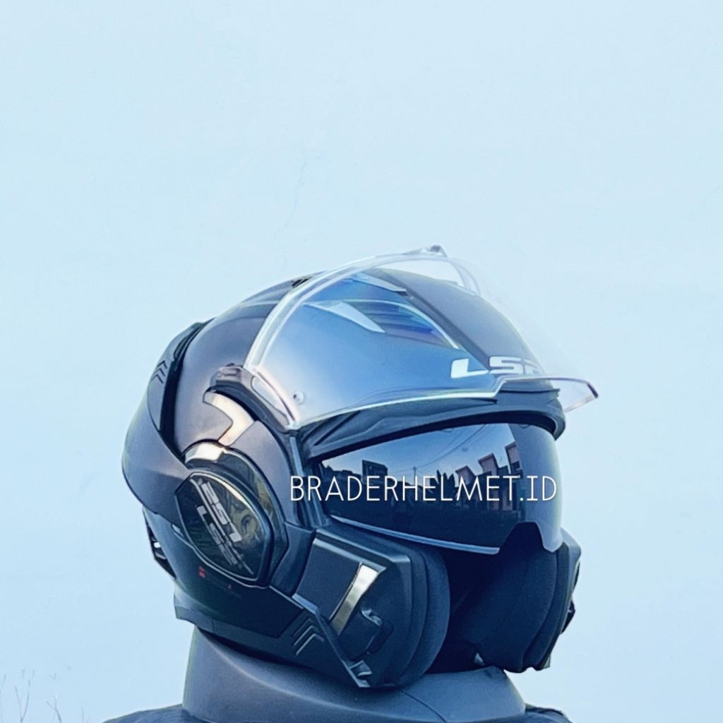 Helm LS2 Valiant II Black glossy
