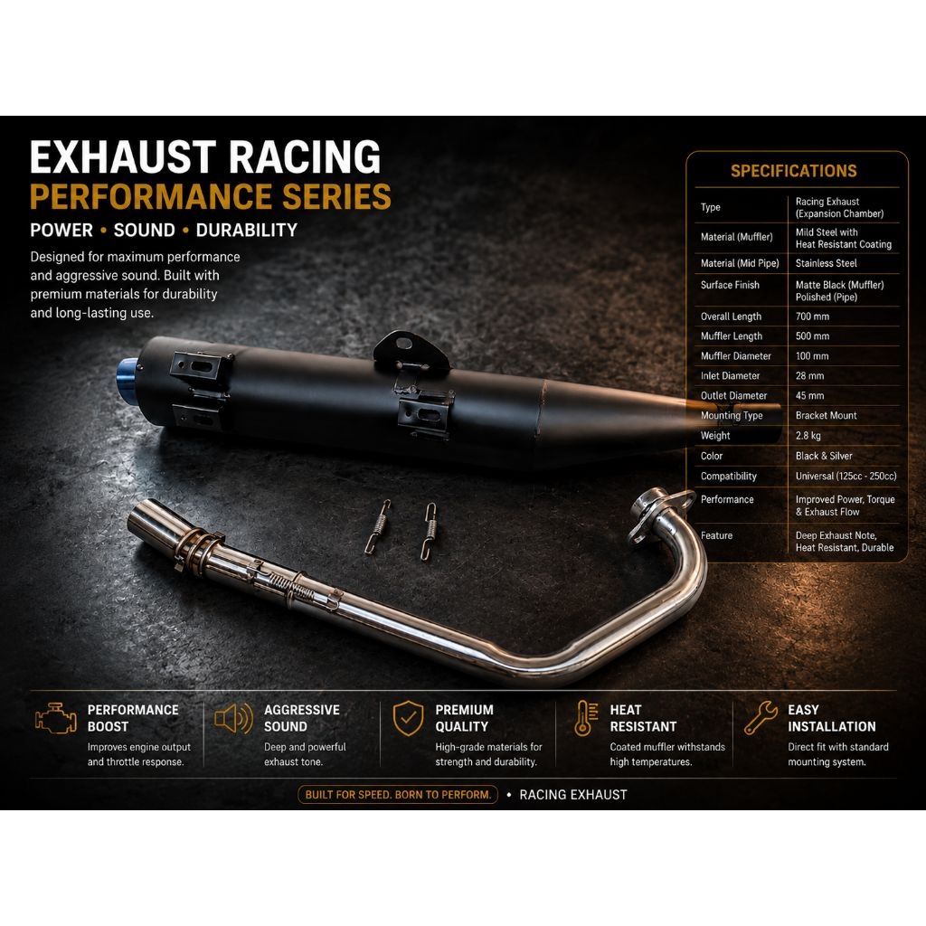 KNALPOT TSUKIGI STANDAR RACING JUPITER MX NEW ,MX OLD, MX KING , JUPITER Z, JUPITER Z1