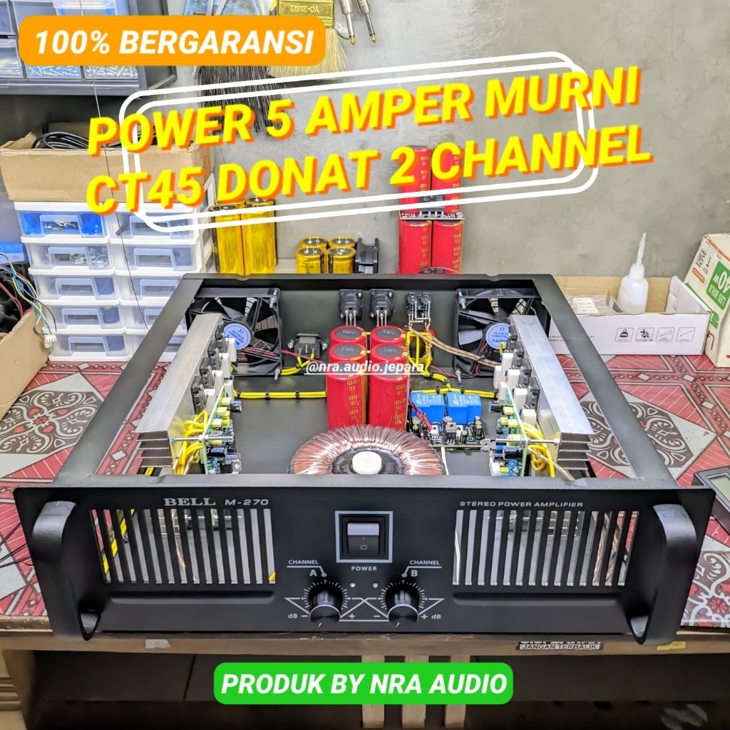 POWER 5 AMPER MURNI DONAT CT45 BOX M270 / M290 POWER AMPLI 5A CT45 MURNI POWER RAKITAN 5A CT45 AMPLI