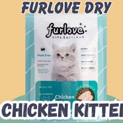 Furlove dry kitten chicken 1kg