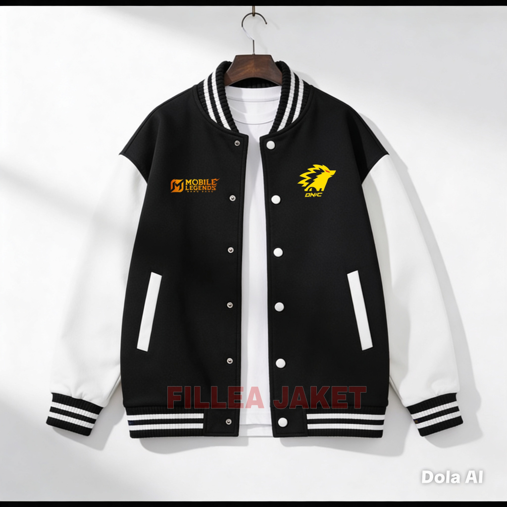 Jaket Varsity Baseball Original Onic | MobileLegend - Jacket Bomber Premium Pria wanita New Arival