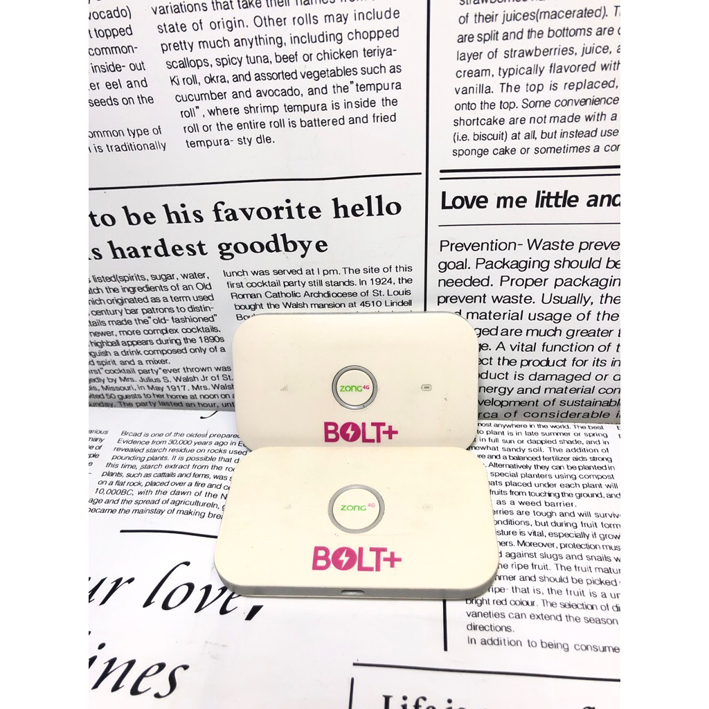 MODEM MIFI BOLT+ ZONG E5573- UNLOCK ALL OPERATOR