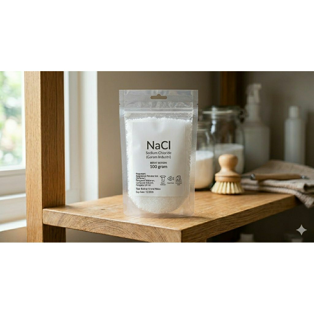 NaCl /Sodium Chlorida /Garam Industri /100 gram